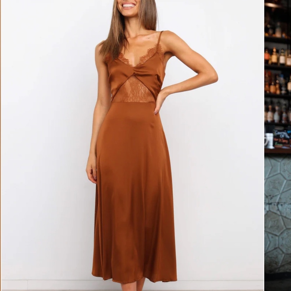 Petal and Pup Ariel Dress - Rust
